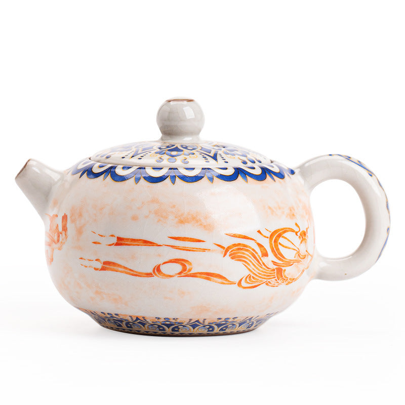 Chinese tea set, Dunhuang Feitian ceramic teapot