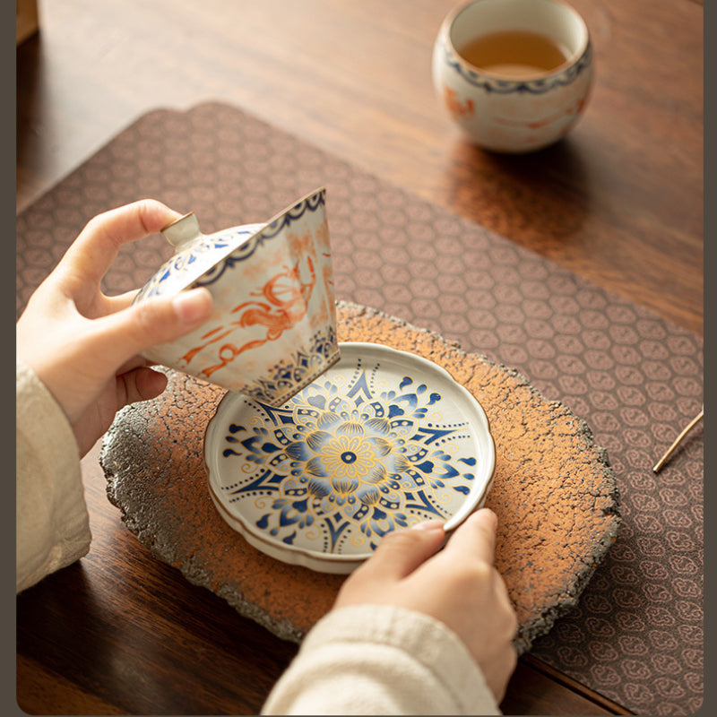 Chinese tea set, Feitian Dunhuang, Gaiwan tea set