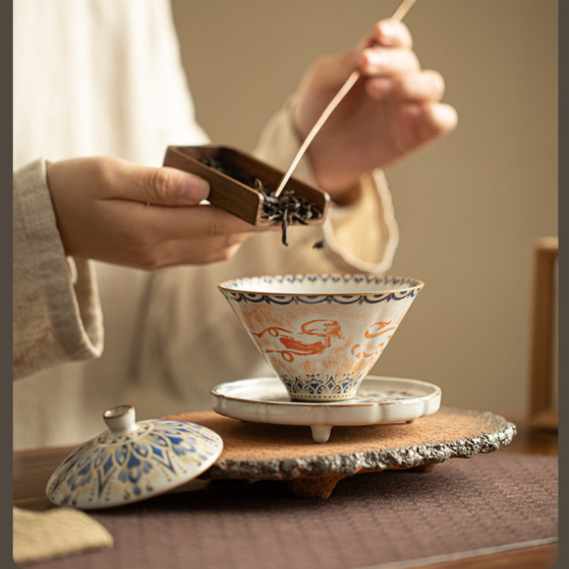 Chinese tea set, Feitian Dunhuang, Gaiwan tea set