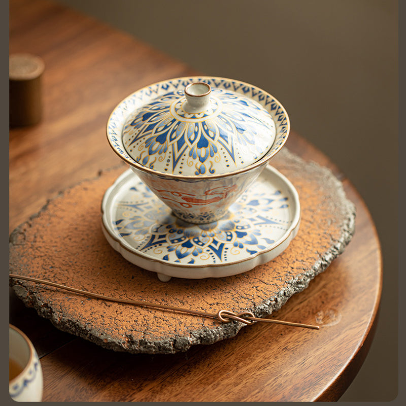 Chinese tea set, Feitian Dunhuang, Gaiwan tea set