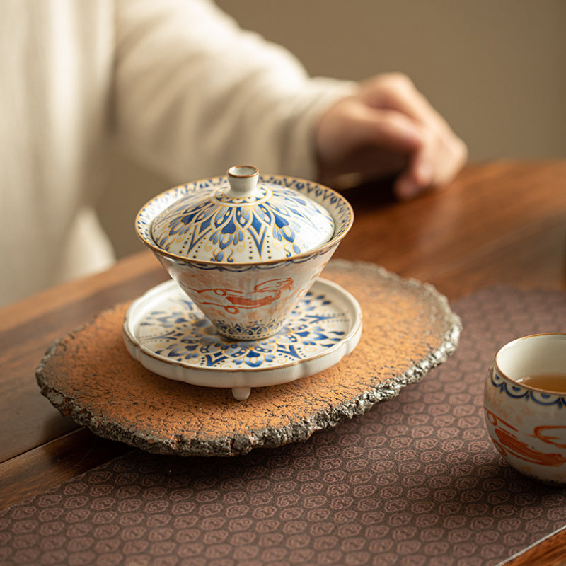 Chinese tea set, Feitian Dunhuang, Gaiwan tea set