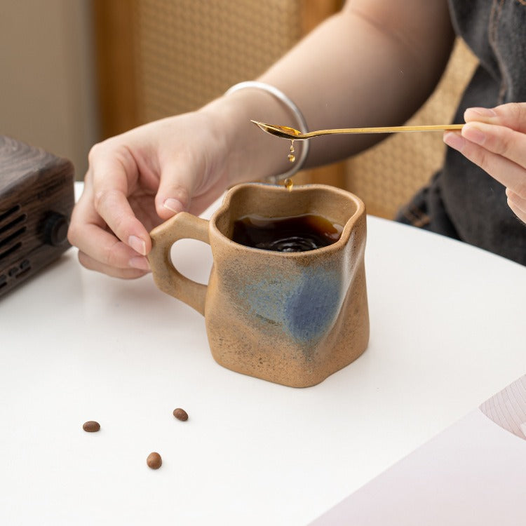 Traditional craftsmanship, Dunhuang Sanskrit special-shaped mug, coffee cup