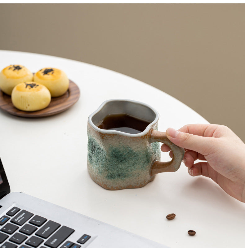 Traditional craftsmanship, Dunhuang Sanskrit special-shaped mug, coffee cup