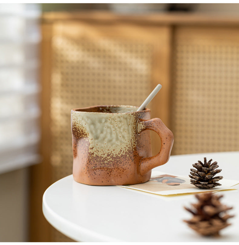 Traditional craftsmanship, Dunhuang Sanskrit special-shaped mug, coffee cup